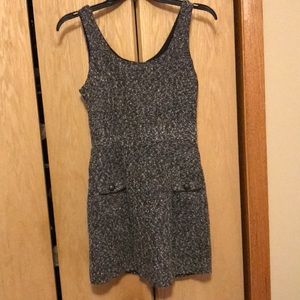 Charlotte Russe Black, Whitr, Gray, and Gold Dress